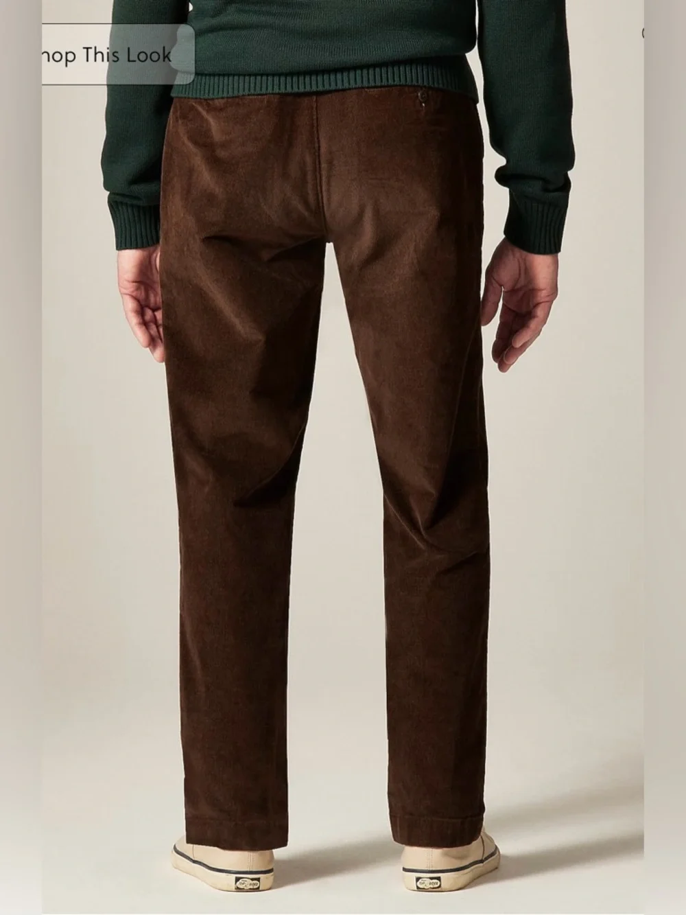 J.Crew Broken-in Straight pant in stretch corduroy in woodland olive